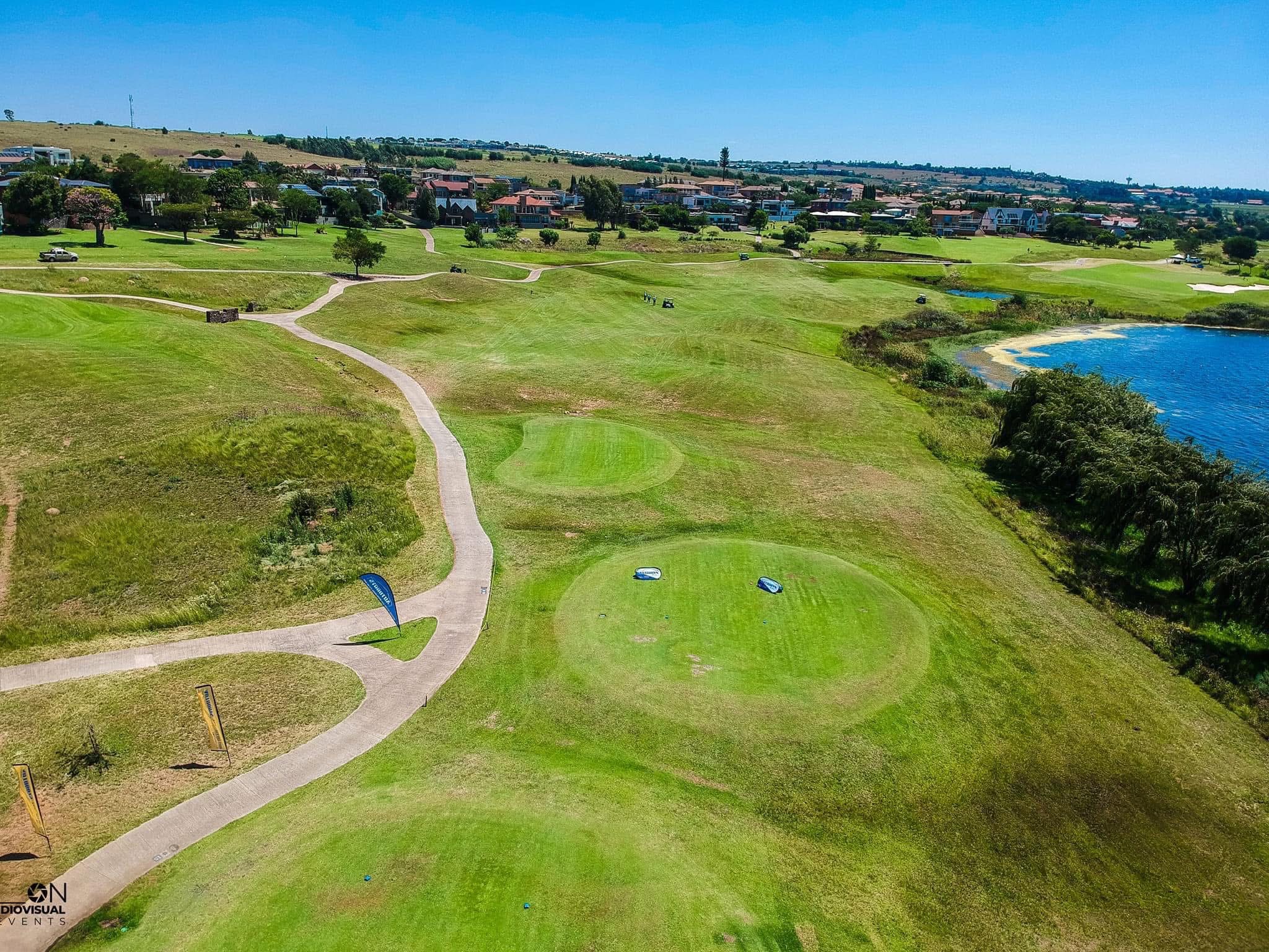 Bankenveld — Aerial view of the course and Witbank Dam