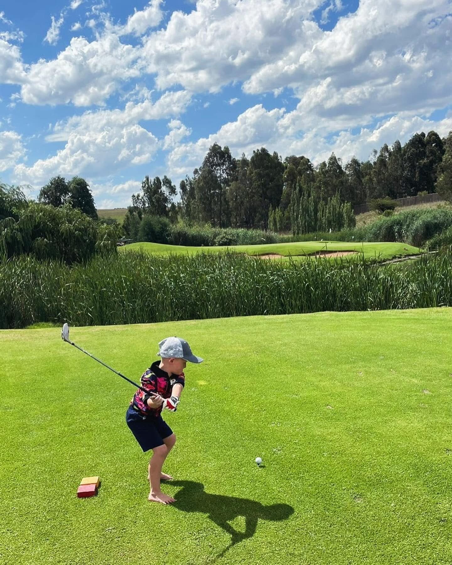 A junior golfer at Bankenveld